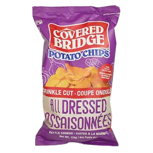 Covered Bridge Chips All Dressed Crinkle Cut  12/170g