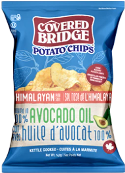 Covered Bridge Chips Himalayan Salt Avocado Oil 12/142g