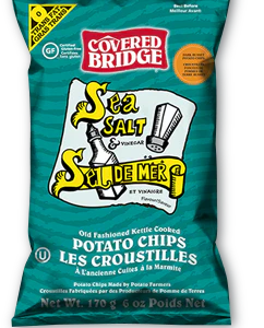 Covered Bridge Chips Salt and Vinegar 12/170g