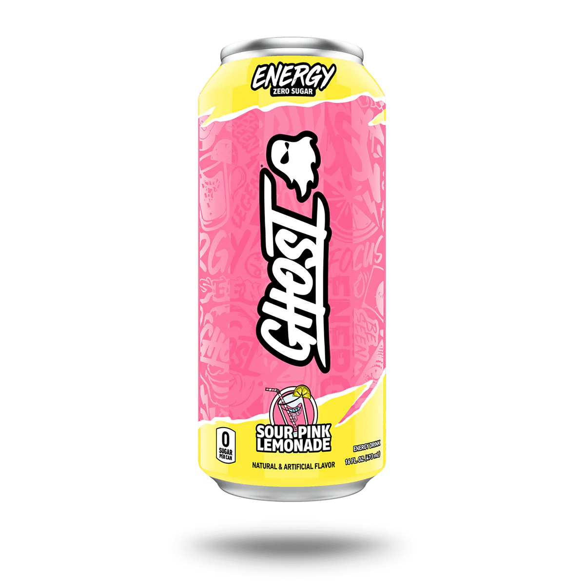 Ghost Energy Drink Sour Pink Lemonade 12/473ml