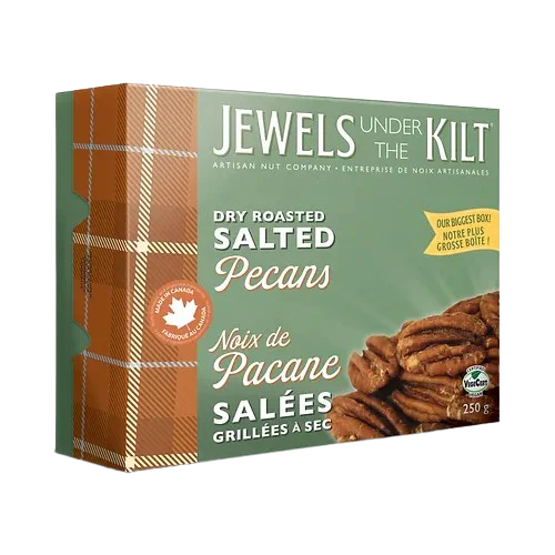 Jewels Under the Kilt Plain Roasted Pecans 5/250g