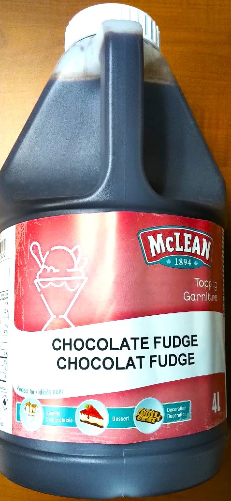 McLean Topping Sauce Chocolate Fudge 2/4 Litres