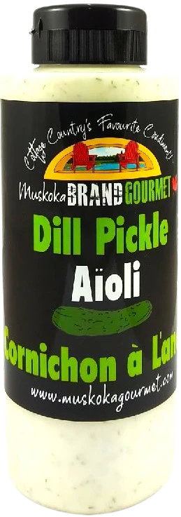 Muskoka Gourmet Dill Pickle Aioli 12/355ml Squeeze Bottle