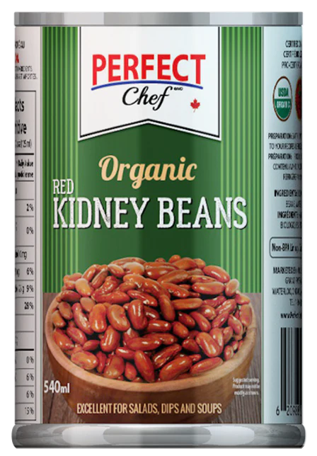 Perfect Chef Organic Kidney Beans 12/540ml
