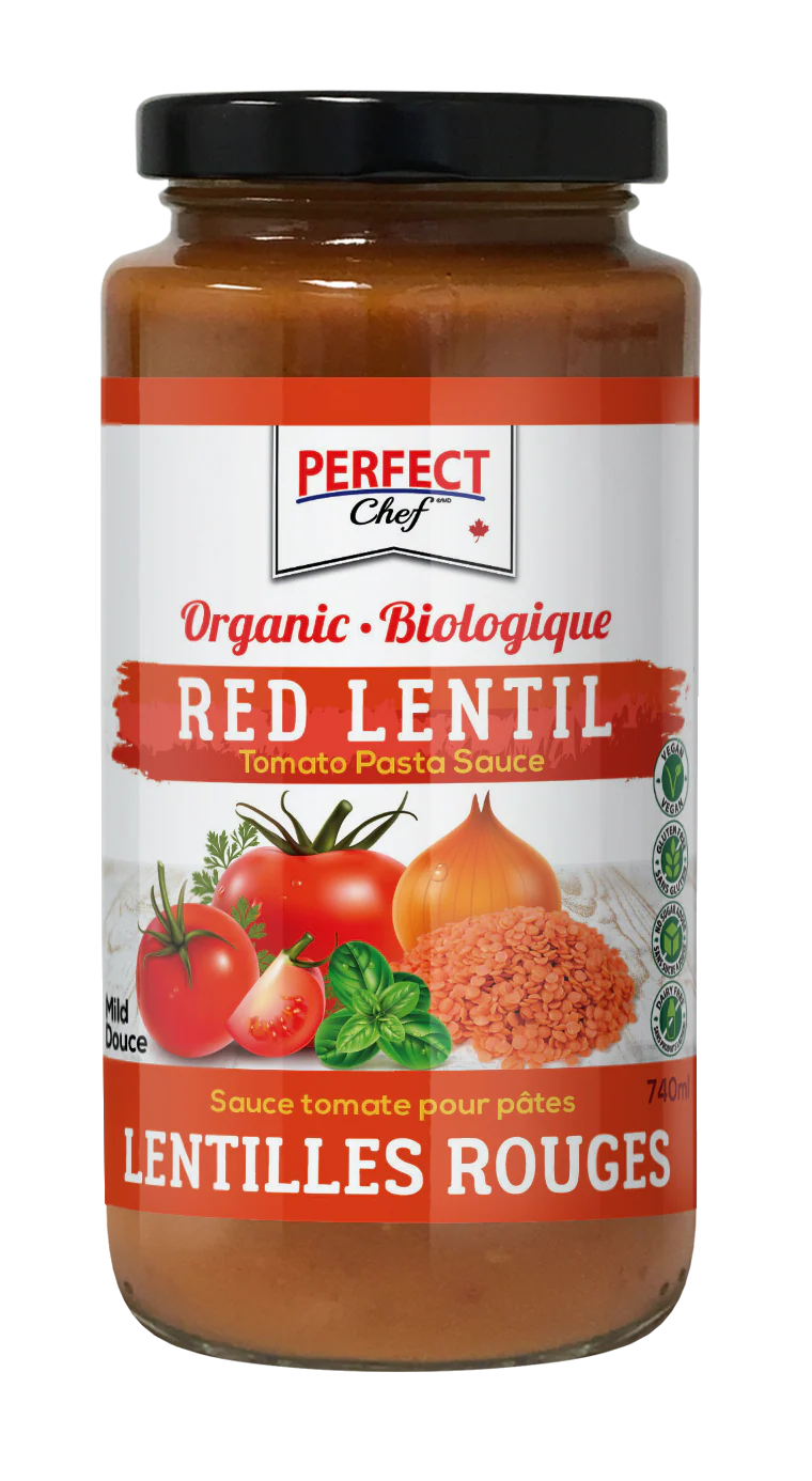 Perfect Chef Organic Pasta Sauce Red Lentil 6/740ml