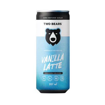 Two Bears Dairy Vanilla Latte 2/207ml